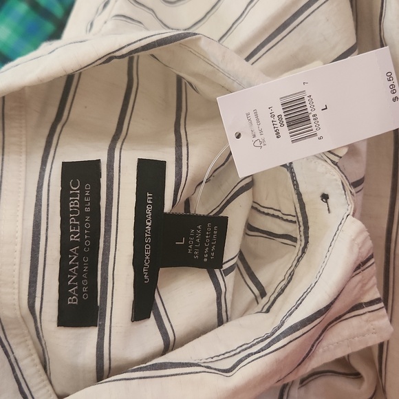 NWT BANANA REPUBLIC | Wide Stripe Shirt - Picture 5 of 5